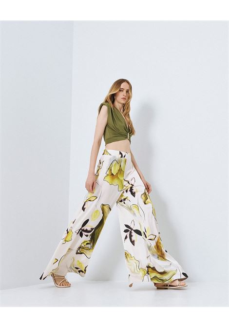Pantaloni a gamba larga stampati ACCESS fashion | 63-5109-001LIME